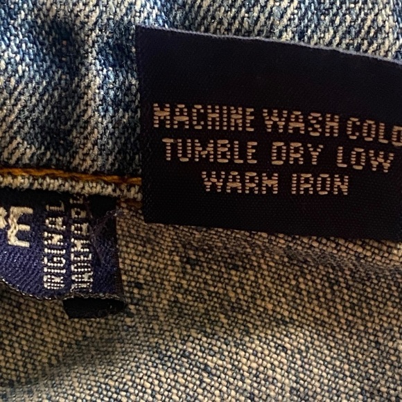 PERISCOPE AUTHENTIC PS-3983 Embroidered Patch Denim Jacket Front/Back Medium - Picture 6 of 17